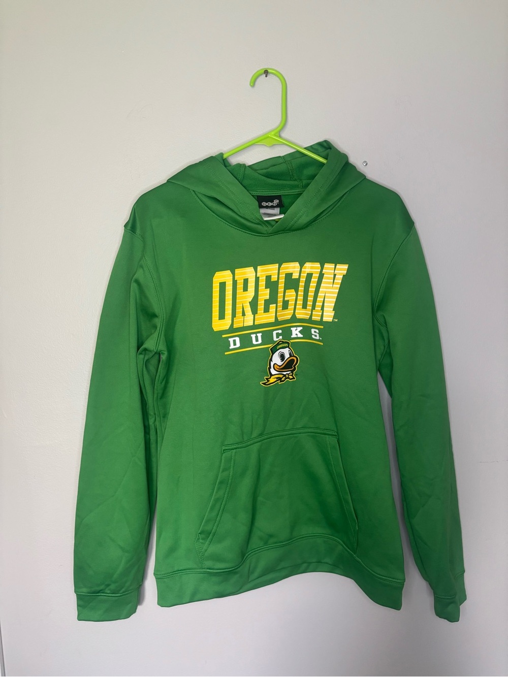 Oregon Ducks Green Hooded Pullover Sweatshirt 18/20 XXL Mens small